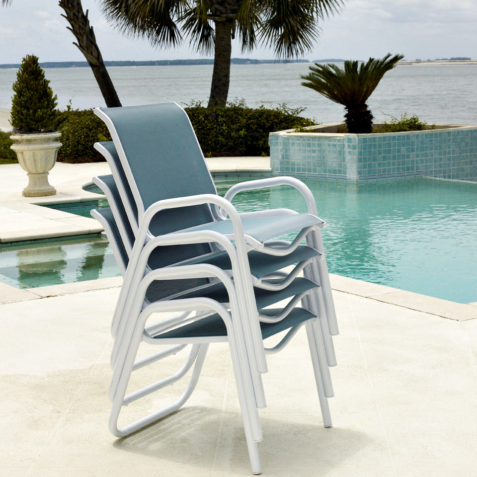 Telescope Casual Gardenella Sling Stacking Arm Chair